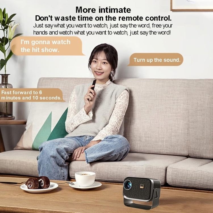 Máy chiếu mini di động rạp hát gia đình thông minh, phiên bản Android 4K HD, phiên bản cùng màn hình cho điện thoại di động