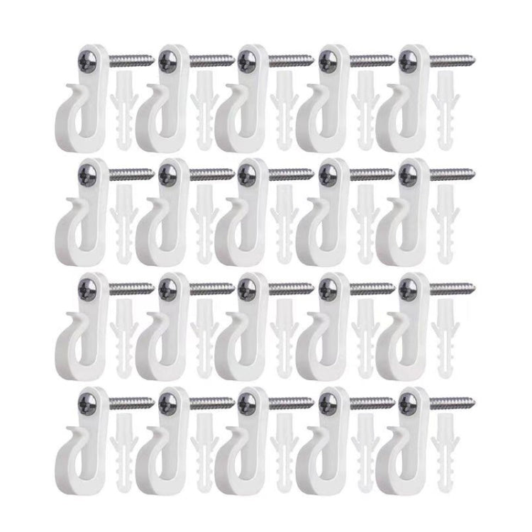 Móc treo đèn lễ hội có vít Phillips cho dây và đèn LED, 10 cái/hộp, 20 cái/hộp, 30 cái/hộp, 45 cái/hộp