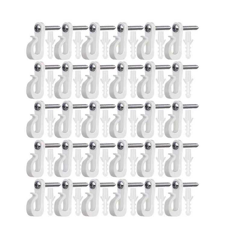 Móc treo đèn lễ hội có vít Phillips cho dây và đèn LED, 10 cái/hộp, 20 cái/hộp, 30 cái/hộp, 45 cái/hộp