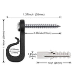 Móc treo đèn lễ hội có vít Phillips cho dây và đèn LED, 10 cái/hộp, 20 cái/hộp, 30 cái/hộp, 45 cái/hộp