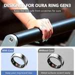 Ốp bảo vệ màu đặc silicone cho Samsung Galaxy Ring / Oura Ring chống trầy xước, S
