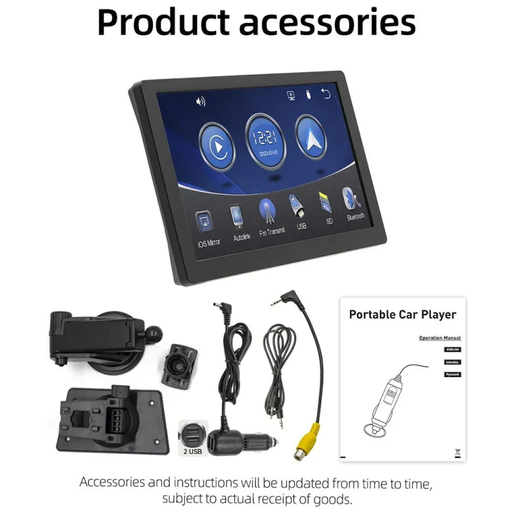Màn hình đa phương tiện MP5 HD lắp xe ô tô đa năng, không kèm camera