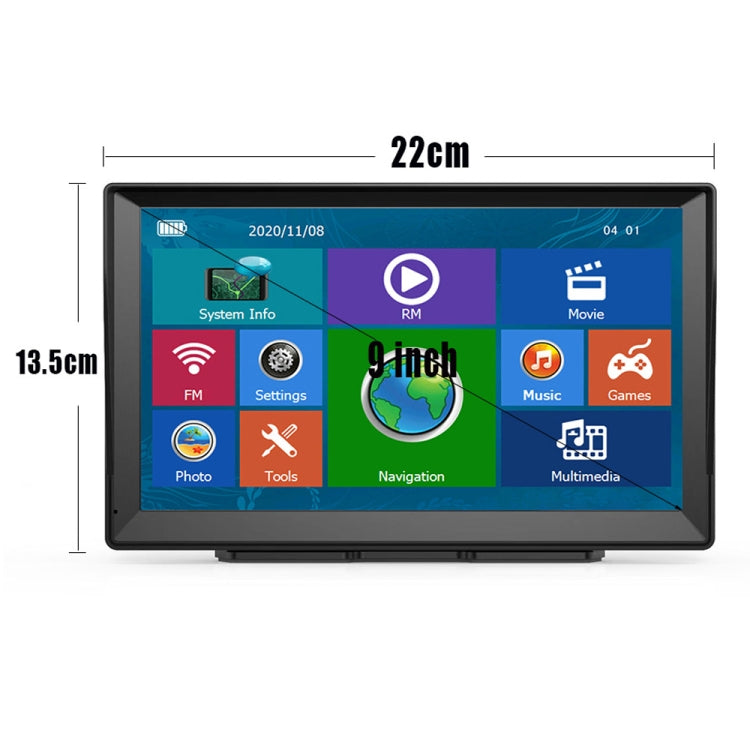 9 Inch 8G/256M Car GPS Navigator With Large Screen Capacitive Bluetooth Map, United States, Canada, Mexico Map, Europe Map, United Kingdom Map, Germany Map, Russia + Ukraine + Belarus Map, Australia Map, South America Map, Middle East Map              ...
