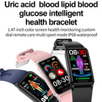 Vòng tay thể thao thông minh theo dõi axit uric, lipid máu, đường huyết không xâm lấn, nhịp tim, oxy, nhiệt độ