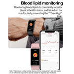 Vòng tay thể thao thông minh theo dõi axit uric, lipid máu, đường huyết không xâm lấn, nhịp tim, oxy, nhiệt độ