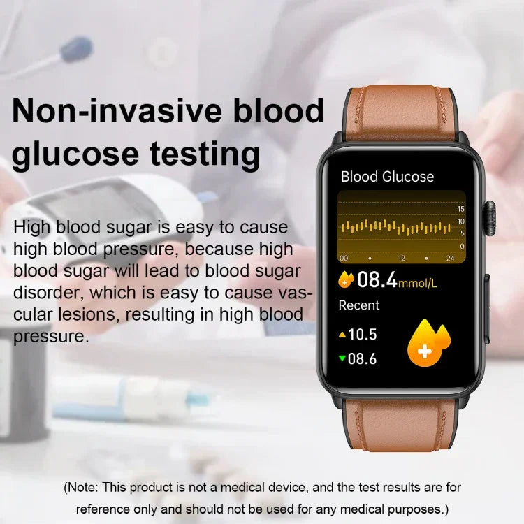 Đồng hồ thông minh vòng ECG đo nhiệt độ, nhịp tim, huyết áp, sức khỏe, gọi Bluetooth, Silicone đen, Silicone đỏ, Silicone xanh, Da đen, Da nâu