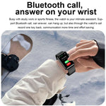 Đồng hồ thông minh vòng ECG đo nhiệt độ, nhịp tim, huyết áp, sức khỏe, gọi Bluetooth, Silicone đen, Silicone đỏ, Silicone xanh, Da đen, Da nâu