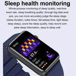 Đồng hồ thông minh vòng ECG đo nhiệt độ, nhịp tim, huyết áp, sức khỏe, gọi Bluetooth, Silicone đen, Silicone đỏ, Silicone xanh, Da đen, Da nâu