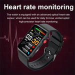 Đồng hồ thông minh vòng ECG đo nhiệt độ, nhịp tim, huyết áp, sức khỏe, gọi Bluetooth, Silicone đen, Silicone đỏ, Silicone xanh, Da đen, Da nâu