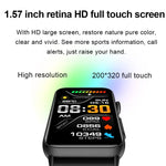Đồng hồ thông minh vòng ECG đo nhiệt độ, nhịp tim, huyết áp, sức khỏe, gọi Bluetooth, Silicone đen, Silicone đỏ, Silicone xanh, Da đen, Da nâu