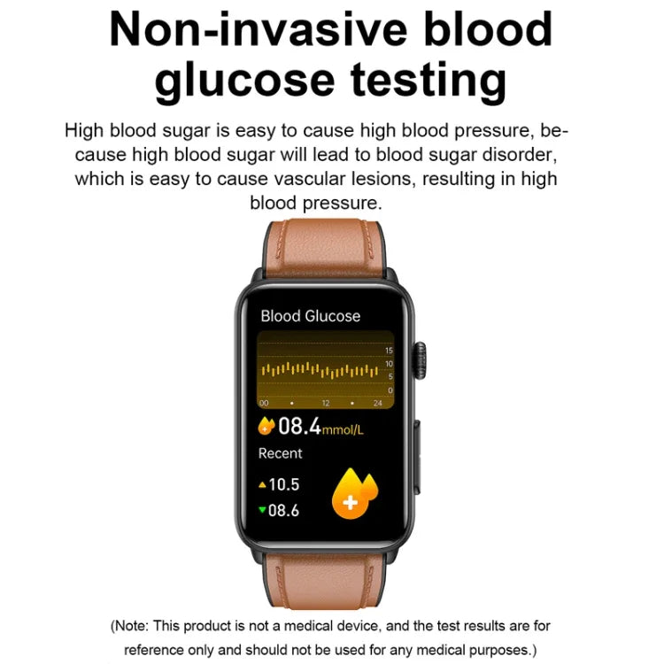 Đồng hồ thông minh vòng ECG đo nhiệt độ, nhịp tim, huyết áp, sức khỏe, gọi Bluetooth, Silicone đen, Silicone đỏ, Silicone xanh, Da đen, Da nâu