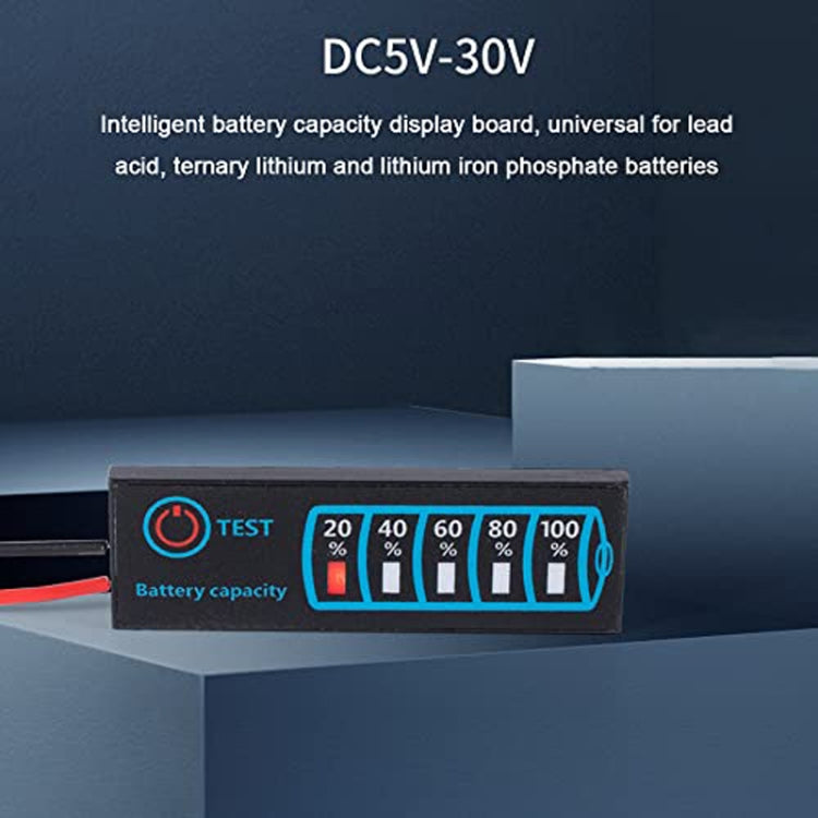 Bảng hiển thị điện áp và điện LED đa năng cho pin axit chì lithium, LED đa năng