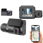 M700A Máy ghi hình xe 3 kênh 4K UHD trước + 1080P trong + 2K sau + GPS + WIFI, Camera hành trình M700A
