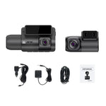 M700A Máy ghi hình xe 3 kênh 4K UHD trước + 1080P trong + 2K sau + GPS + WIFI, Camera hành trình M700A
