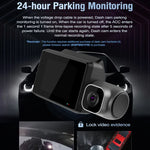 M700A Máy ghi hình xe 3 kênh 4K UHD trước + 1080P trong + 2K sau + GPS + WIFI, Camera hành trình M700A