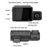M700A Máy ghi hình xe 3 kênh 4K UHD trước + 1080P trong + 2K sau + GPS + WIFI, Camera hành trình M700A