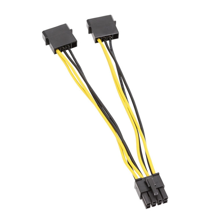 Cáp nguồn IDE đôi 4 chân lớn sang EPS 8 chân cấp nguồn CPU, 15cm, 20cm