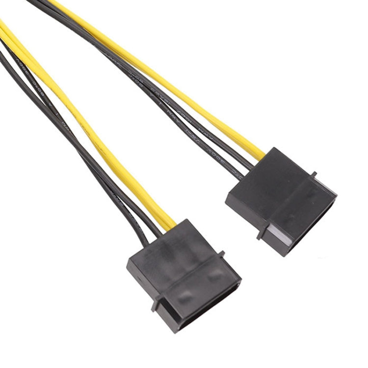 Cáp nguồn IDE đôi 4 chân lớn sang EPS 8 chân cấp nguồn CPU, 15cm, 20cm