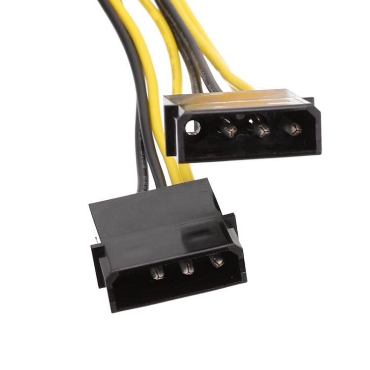 Cáp nguồn IDE đôi 4 chân lớn sang EPS 8 chân cấp nguồn CPU, 15cm, 20cm
