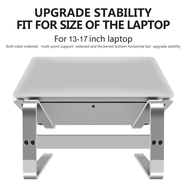Giá đỡ laptop hợp kim nhôm để bàn tăng cường tản nhiệt, cho máy 13-17 inch