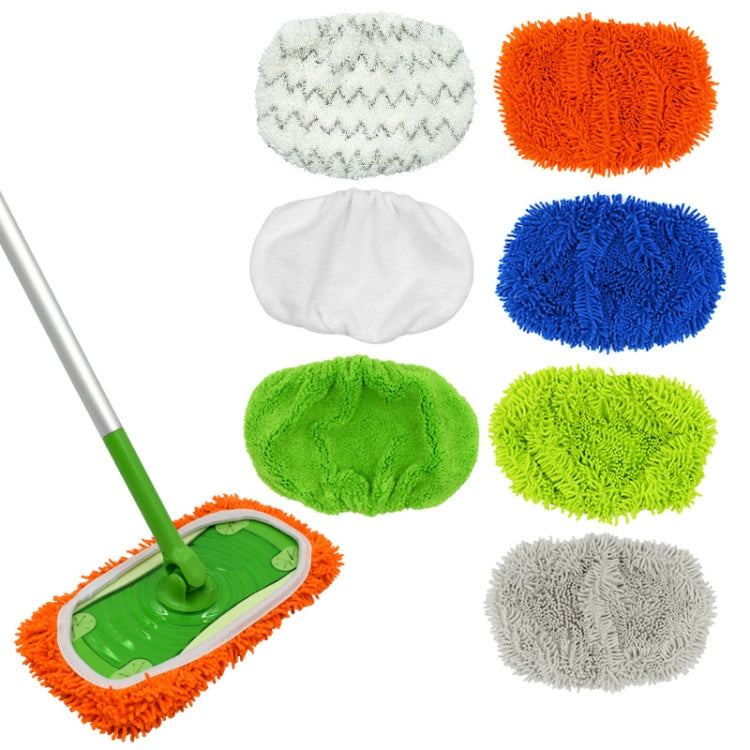 Tấm lau thay thế cho Swiffer Sweeper và các loại cây lau phẳng 10 inch khác, 2 chiếc khăn Terry, Coral Fleece xám, Coral Fleece xanh, sọc xám, Chenille xanh, Chenille cam, Chenille xám