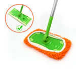 Tấm lau thay thế cho Swiffer Sweeper và các loại cây lau phẳng 10 inch khác, 2 chiếc khăn Terry, Coral Fleece xám, Coral Fleece xanh, sọc xám, Chenille xanh, Chenille cam, Chenille xám