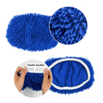 Tấm lau thay thế cho Swiffer Sweeper và các loại cây lau phẳng 10 inch khác, 2 chiếc khăn Terry, Coral Fleece xám, Coral Fleece xanh, sọc xám, Chenille xanh, Chenille cam, Chenille xám