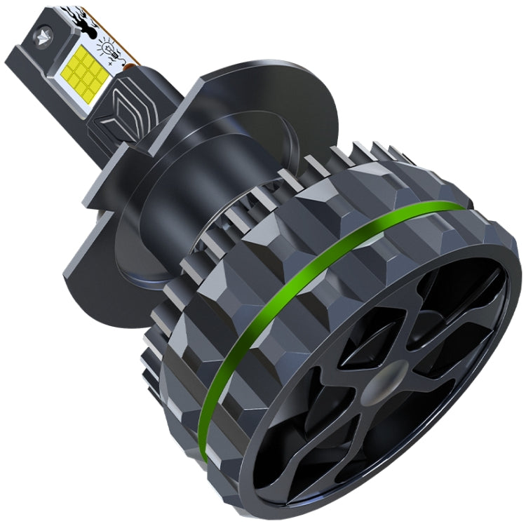 Pair 150W Four Copper Tube 24 LED Spotlight Car Headlight, 9005, 9006, 9012, H1, H4, H7, H11
