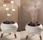 Máy khuếch tán tinh dầu đa tia động với đèn màu điều khiển từ xa, máy tạo ẩm, phích cắm EU, Mỹ, Anh