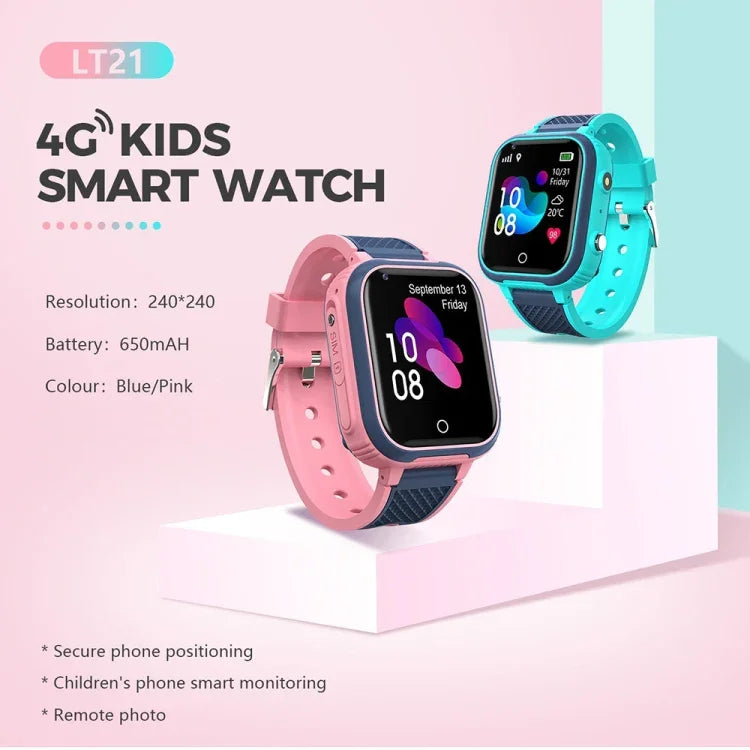 Đồng hồ thông minh trẻ em LT21 1.4 inch 4G toàn cầu, chống nước IP67, WIFI