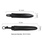 Bộ chắn bùn xe đạp mở rộng dài cho xe MTB trước và sau, tháo nhanh, mã 08CY0006, 08CY0007, 08CY0008