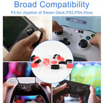 12 cặp bảo vệ cần điều khiển silicon cho Steam Deck / PS4 / PS5 / Switch / Xbox, 12 cặp màu hỗn hợp