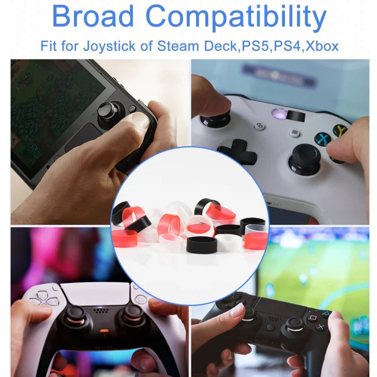 12 cặp bảo vệ cần điều khiển silicon cho Steam Deck / PS4 / PS5 / Switch / Xbox, 12 cặp màu hỗn hợp