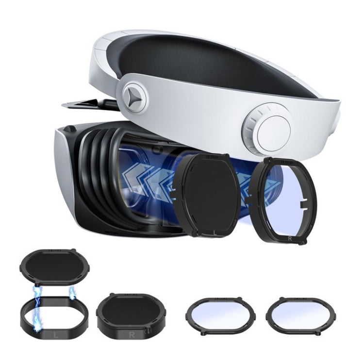 Bộ 6 miếng bảo vệ kính chống trầy từ tính DEVASO cho PlayStation VR 2, 6 trong 1