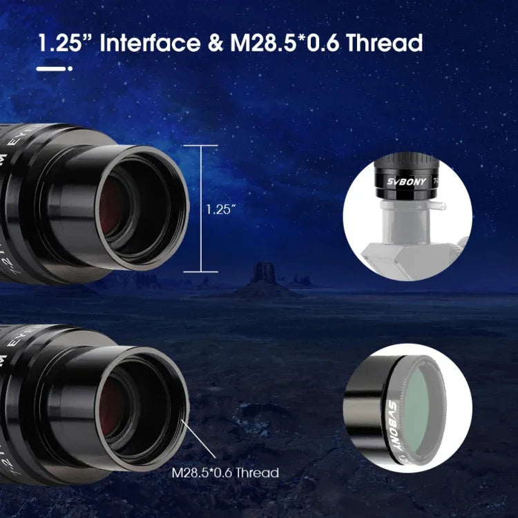 Kính ngắm zoom SVBONY SV135 1.25 inch 7-21mm, SV135
