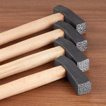 Búa vuông làm đồ trang sức thủ công DIY, búa tạo kết cấu vàng và bạc, số 1 đến số 15