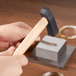 Búa vuông làm đồ trang sức thủ công DIY, búa tạo kết cấu vàng và bạc, số 1 đến số 15