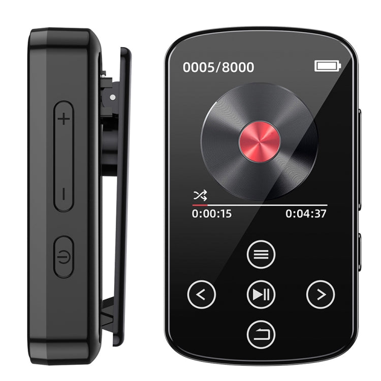 Máy nghe nhạc MP3 Bluetooth HIFI thể thao kẹp màn hình cảm ứng MP4, không có thẻ TF, 8GB, 16GB, 32GB, 64GB, 128GB