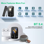 Máy nghe nhạc MP3 Bluetooth HIFI thể thao kẹp màn hình cảm ứng MP4, không có thẻ TF, 8GB, 16GB, 32GB, 64GB, 128GB