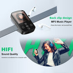 Máy nghe nhạc MP3 Bluetooth HIFI thể thao kẹp màn hình cảm ứng MP4, không có thẻ TF, 8GB, 16GB, 32GB, 64GB, 128GB