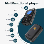 Máy nghe nhạc MP3 Bluetooth HIFI thể thao kẹp màn hình cảm ứng MP4, không có thẻ TF, 8GB, 16GB, 32GB, 64GB, 128GB