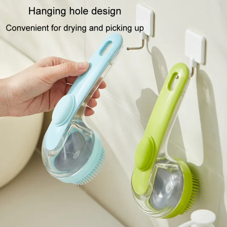 Bàn chải tắm thú cưng cán dài Silicon Chó Mèo Bàn chải massage làm sạch Lược chải lông, Răng mịn Vàng, Răng mịn Xanh dương, Răng mịn Xanh lá, Răng thô Vàng, Răng thô Xanh dương, Răng thô Xanh lá