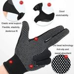 5 đôi găng tay nylon mỏng thoáng khí hạt silicone chống trượt đi bộ đường dài đi xe ngoài trời