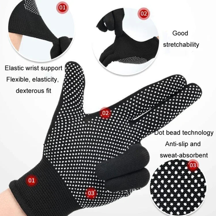 5 đôi găng tay nylon mỏng thoáng khí hạt silicone chống trượt đi bộ đường dài đi xe ngoài trời