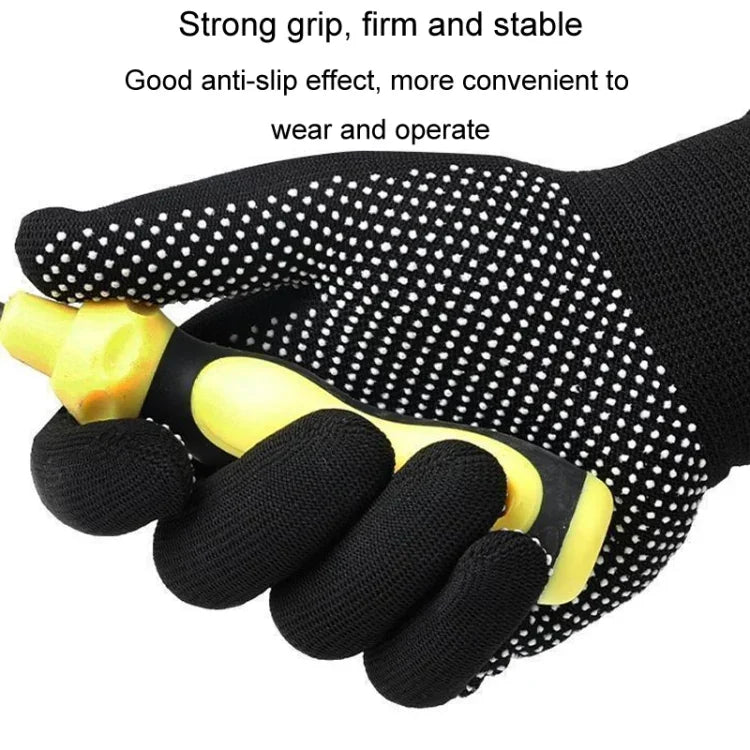 5 đôi găng tay nylon mỏng thoáng khí hạt silicone chống trượt đi bộ đường dài đi xe ngoài trời