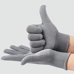 5 đôi găng tay nylon mỏng thoáng khí hạt silicone chống trượt đi bộ đường dài đi xe ngoài trời