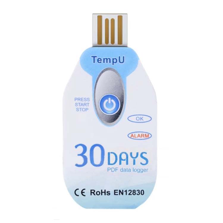 Máy ghi nhiệt độ dùng một lần TempU cho xe vận chuyển chuỗi lạnh, 30 ngày, 60 ngày, 90 ngày