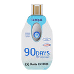 Máy ghi nhiệt độ dùng một lần TempU cho xe vận chuyển chuỗi lạnh, 30 ngày, 60 ngày, 90 ngày