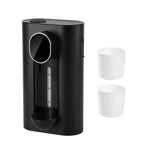 Bình đựng nước súc miệng tự động 540ml 3 cấp định lượng với 2 cốc từ tính, S7 trắng, S7 đen