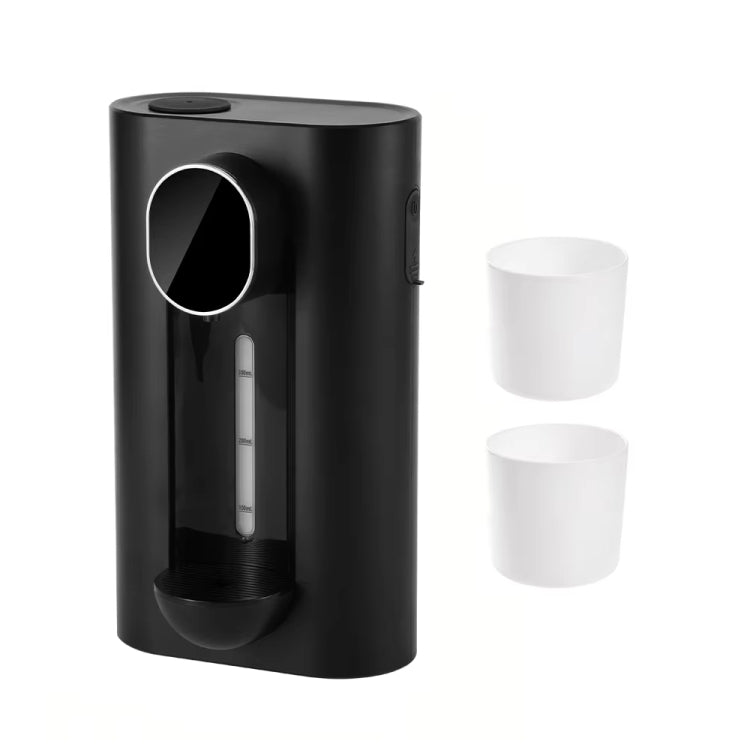 Bình đựng nước súc miệng tự động 540ml 3 cấp định lượng với 2 cốc từ tính, S7 trắng, S7 đen